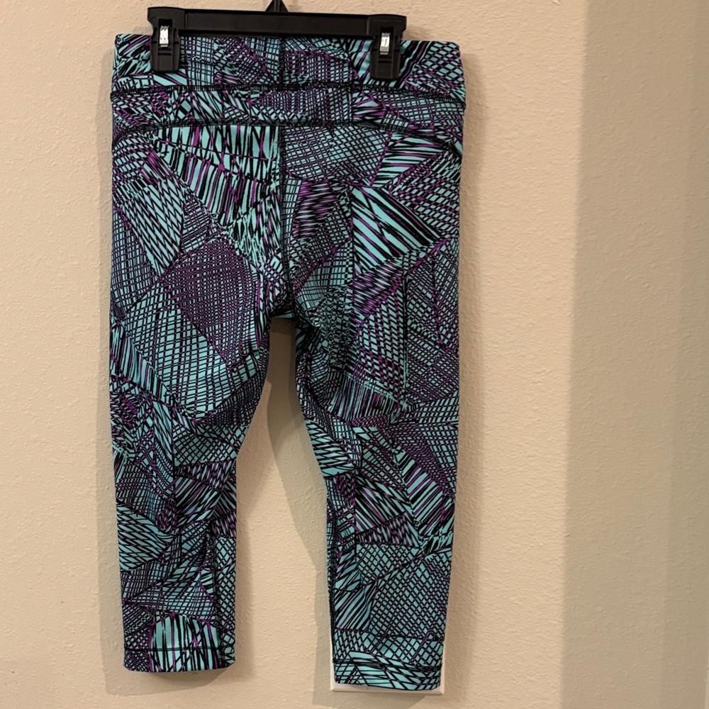 Under Armour Purple and Blue Patterned Leggings - Picture 6 of 6